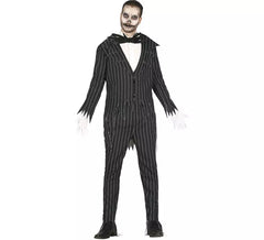 Mr. Skeleton Suit Costume for Men