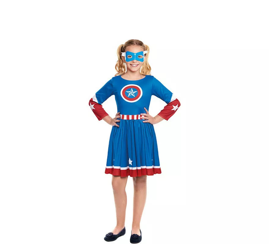 Disfraz de Star Heroína Americana para niña