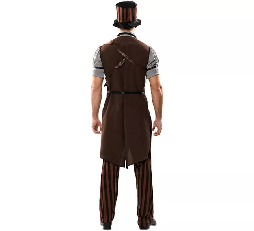 Disfraz de Steampunk a Rayas para hombre