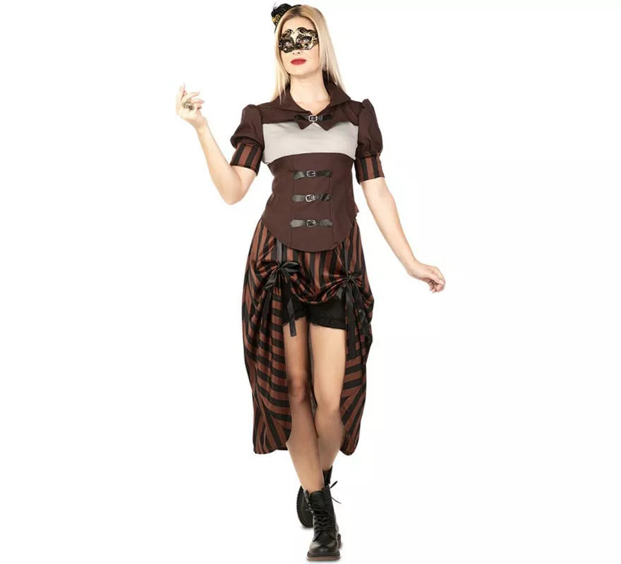 Translation missing: en.Disfraz de Steampunk a Rayas para mujer