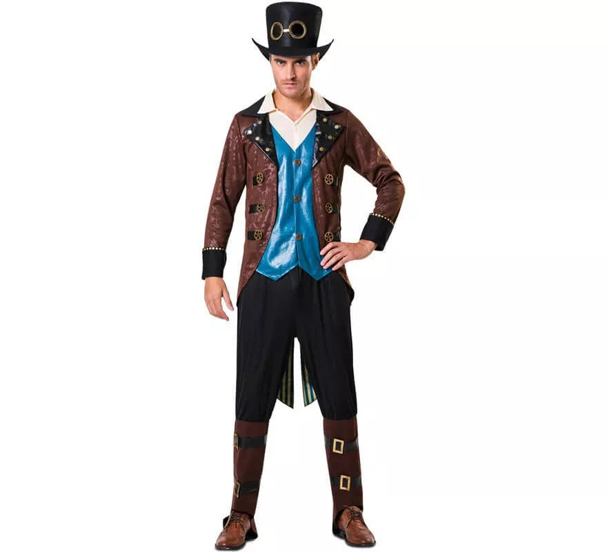 Translation missing: en.Disfraz de Steampunk con sombrero para hombre