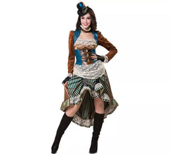 Steampunk costume with hat for women