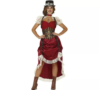 Disfraz de Steampunk Granate para mujer