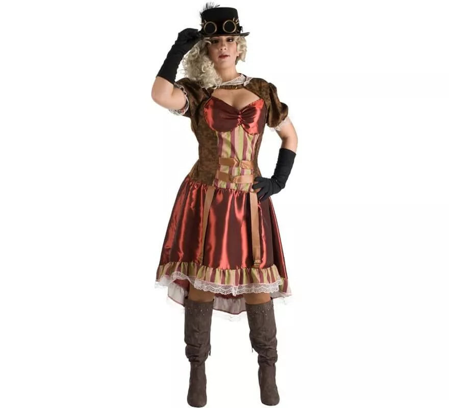 Translation missing: en.Disfraz de Steampunk Granate para mujer