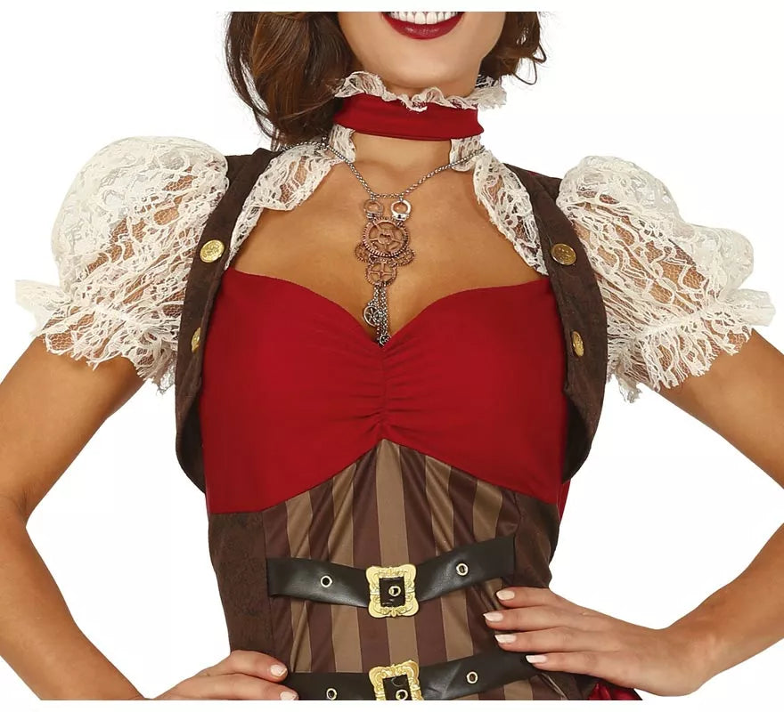 Disfraz de Steampunk Granate para mujer