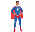 Disfraz de Súper Héroe azul y rojo para hombre