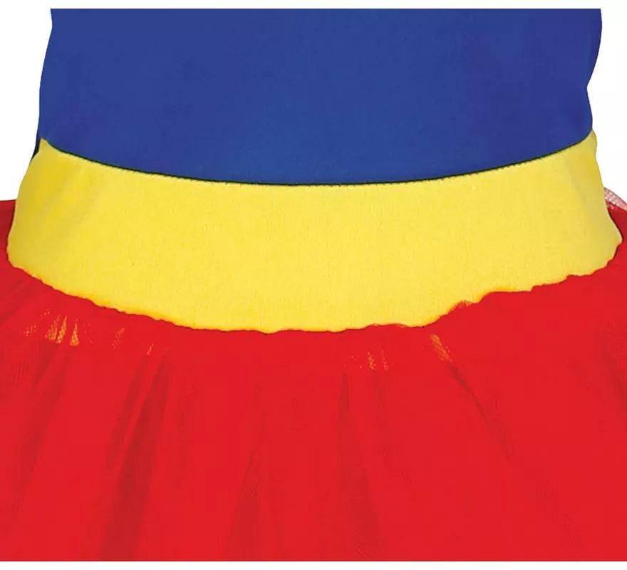 Disfraz de Súper Heroína Azul y Rojo con tutú para niña