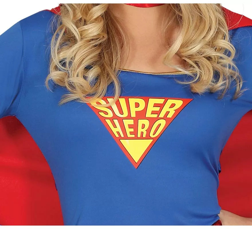 Translation missing: en.Disfraz de Súper Heroína Azul y Rojo para mujer