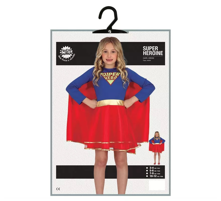 Translation missing: en.Disfraz de Super Heroína con falda para niña