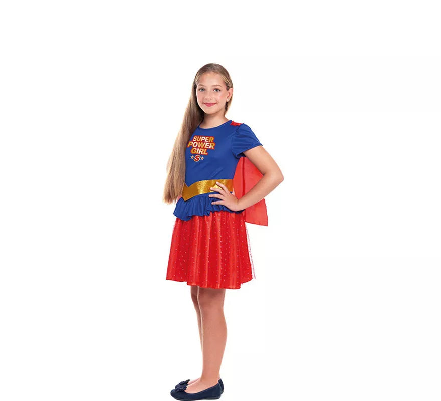 Disfraz de Super Heroína Kriptoniana para niña