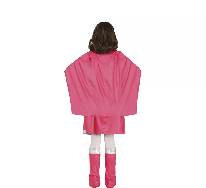 Disfraz de Super Heroína Rosa para niña