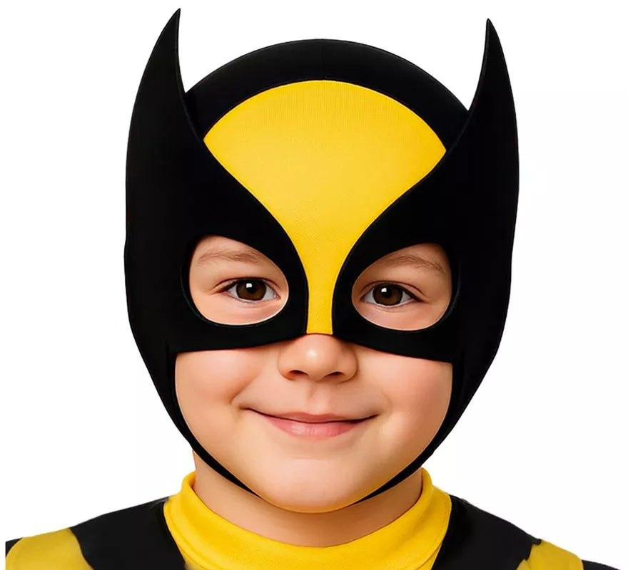Disfraz de Súper Lobo amarillo para niño
