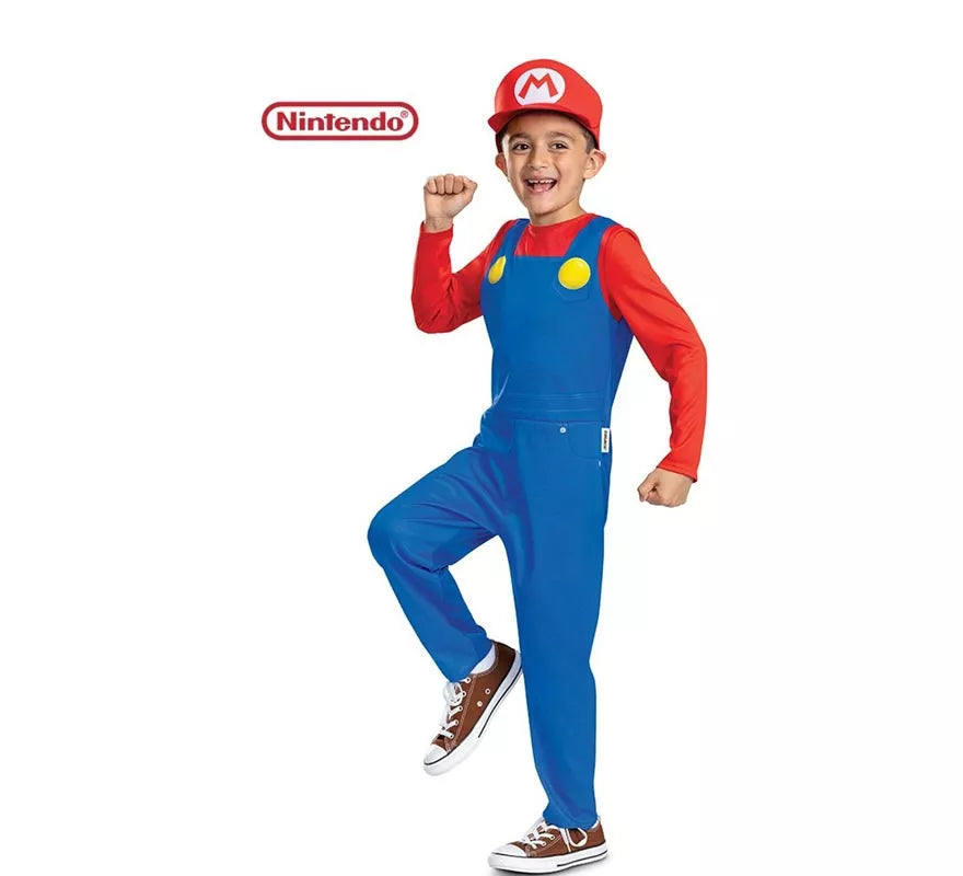 Disfraz de Super Mario con gorro para niños