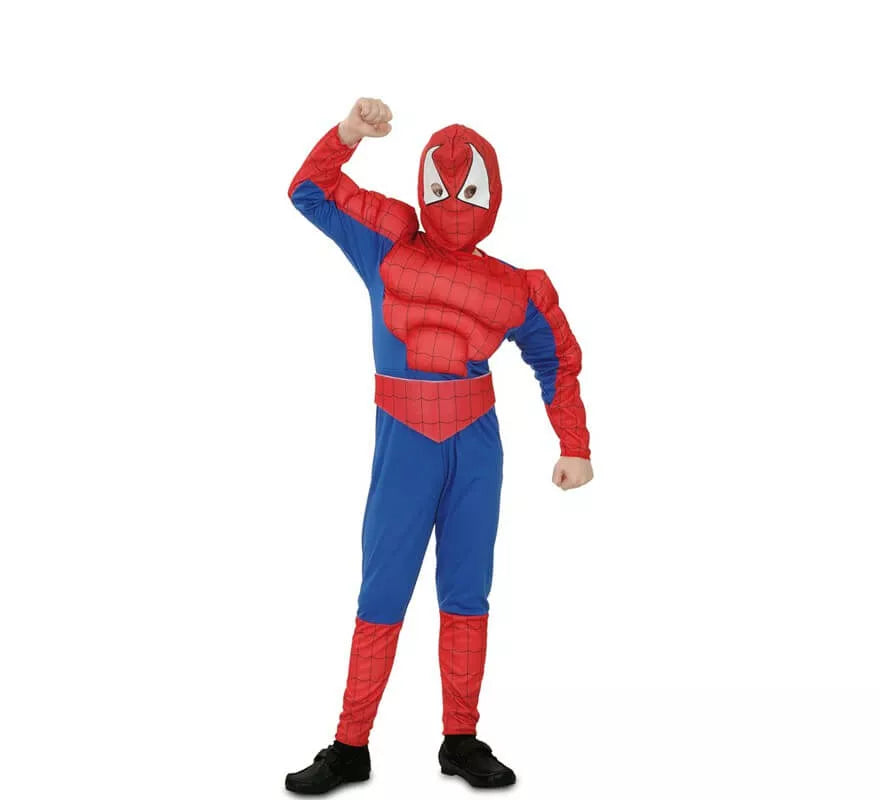 Disfraz de Superhéroe Arácnido musculoso para niño