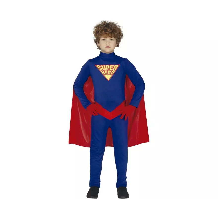Disfraz de Superhéroe Azul para niños