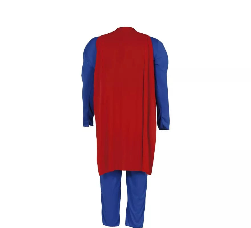 Translation missing: en.Disfraz de Superhéroe azul y rojo musculoso para niño