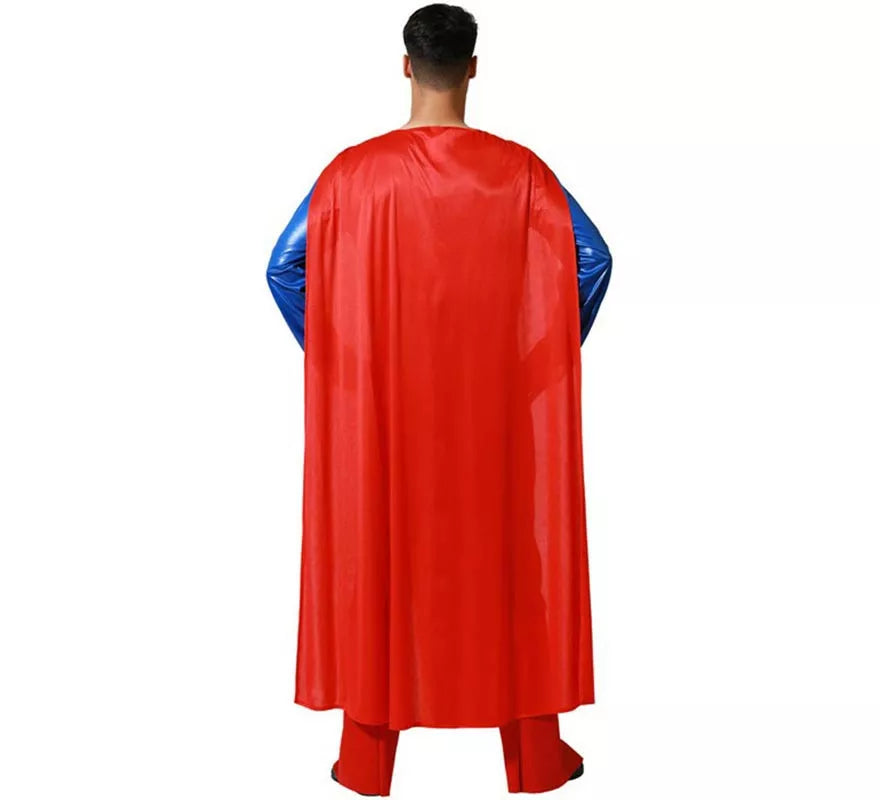 Disfraz de Súperheroe azul y rojo para hombre