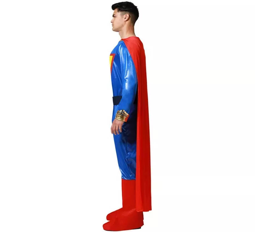 Disfraz de Súperheroe azul y rojo para hombre