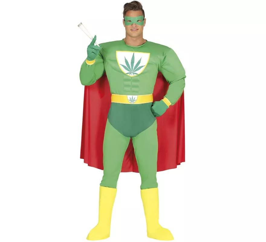 Disfraz de Superhéroe Marihuana para hombre