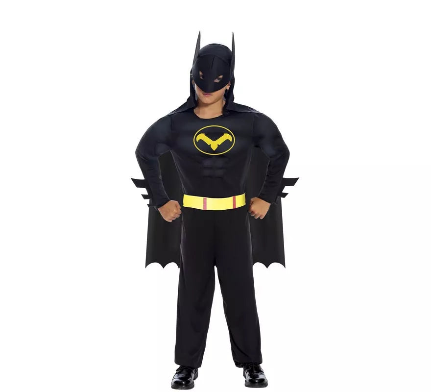 Disfraz de Superhéroe Oscuro musculoso para niño