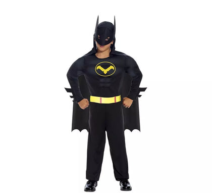 Disfraz de Superhéroe Oscuro musculoso para niño