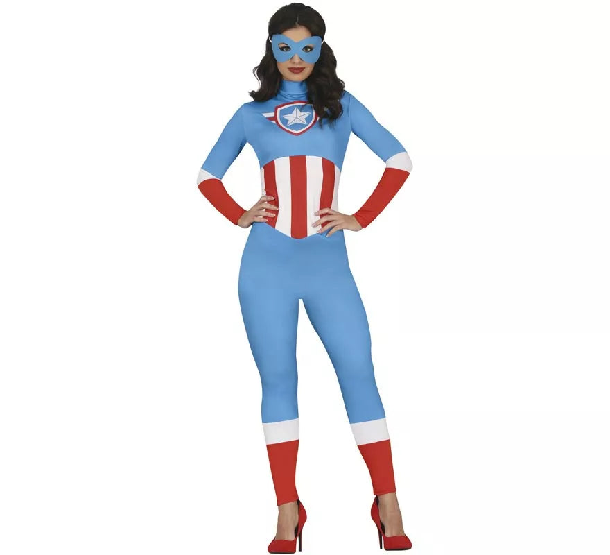 Translation missing: en.Disfraz de Superheroína Capitana Azul para mujer