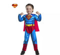Disfraz de Superman Black Line Preschool musculoso para niño