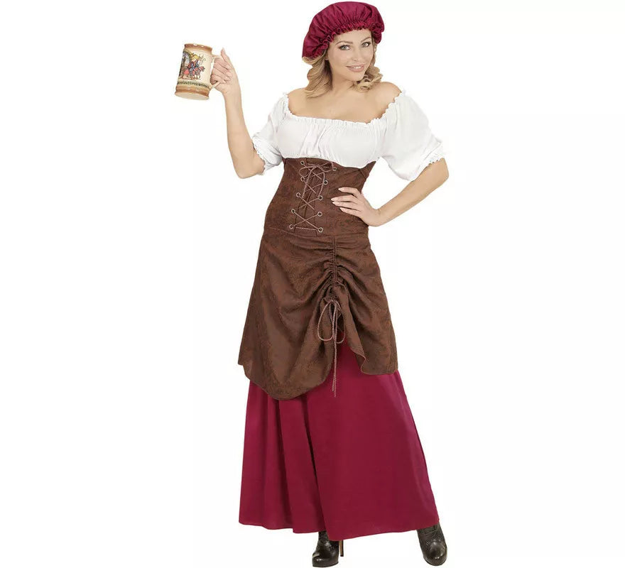 Translation missing: en.Disfraz de Tabernera Medieval Alegre para mujer