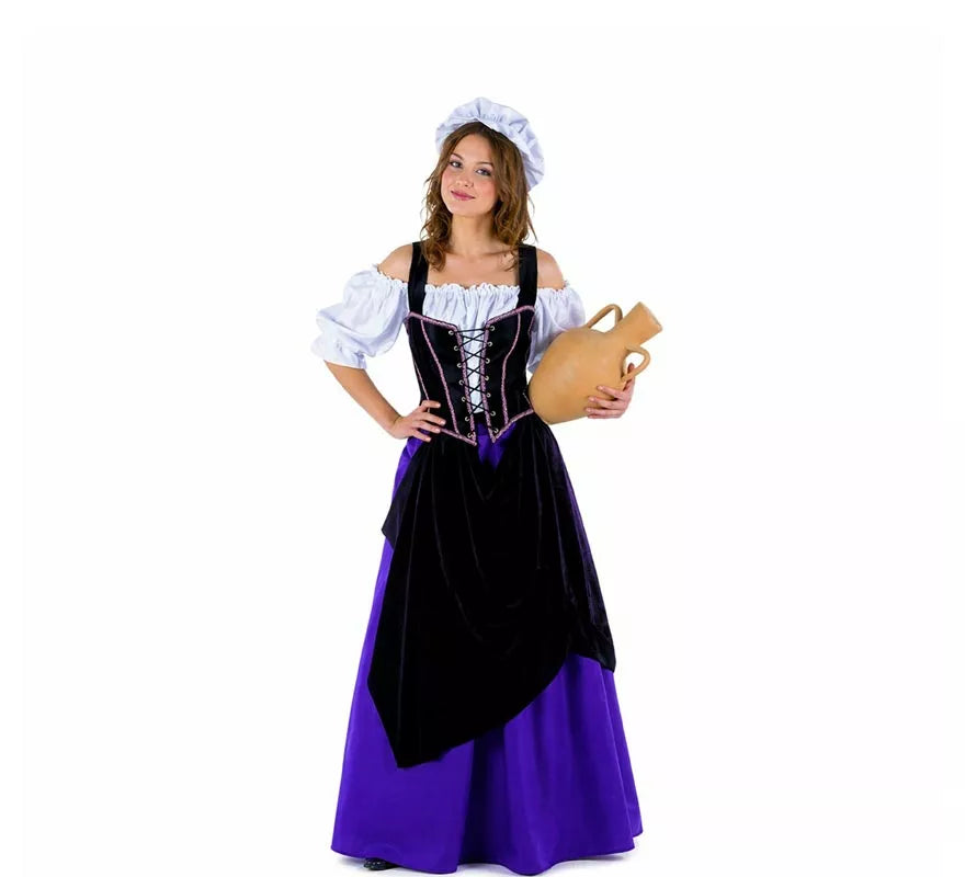Disfraz de Tabernera Medieval para mujer
