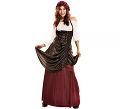 Medieval tavern keeper costume for women