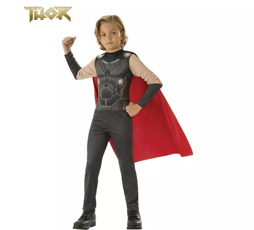 Disfraz de Thor Opp con capa roja para niño