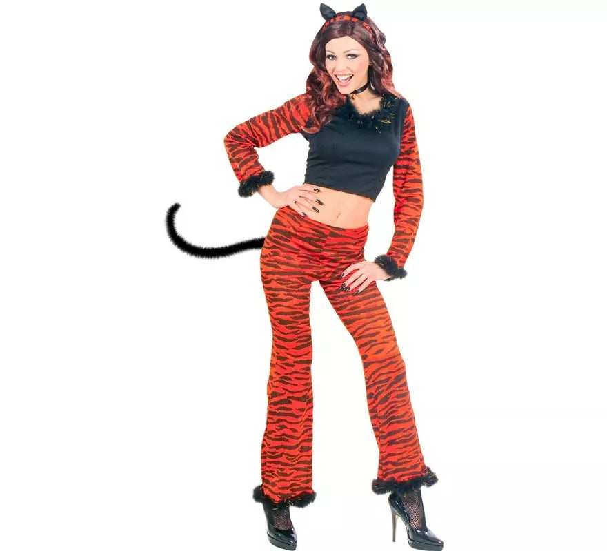 Translation missing: en.Disfraz de Tigre Animal Print naranja para mujer