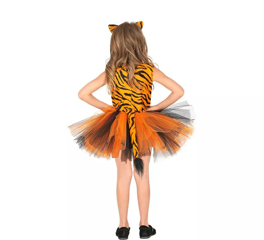Translation missing: en.Disfraz de Tigre con Tutú y Lazo para niña