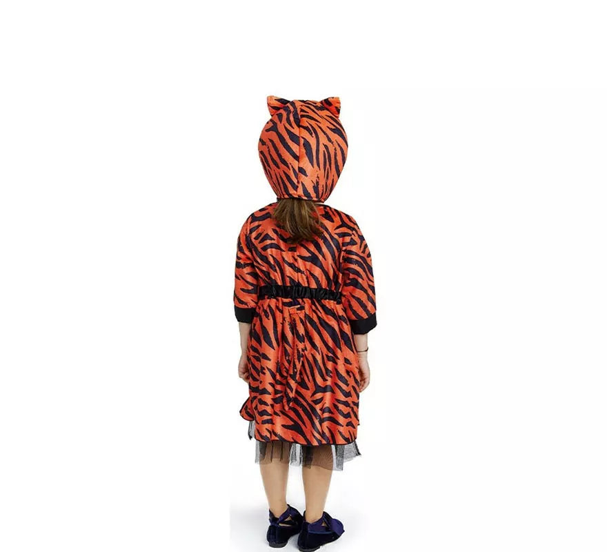 Translation missing: en.Disfraz de Tigresa en vestido naranja para bebé y niña