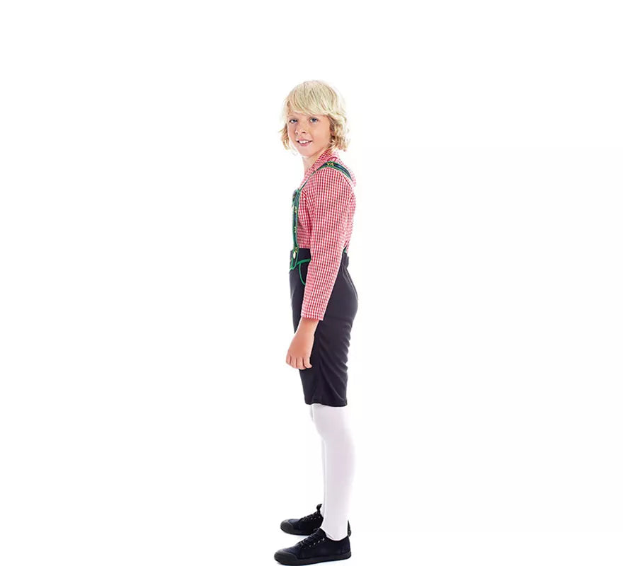 Disfraz de Tirolés con Pantalones Negros para niño