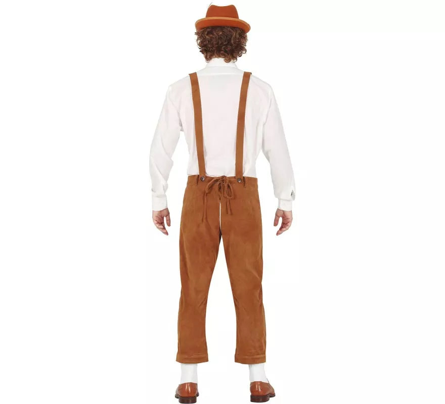 Disfraz de Tirolés marrón para hombre