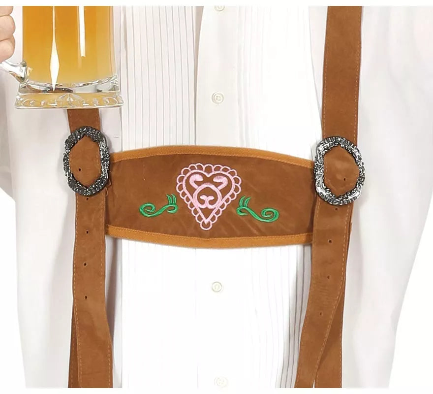 Disfraz de Tirolés marrón para hombre