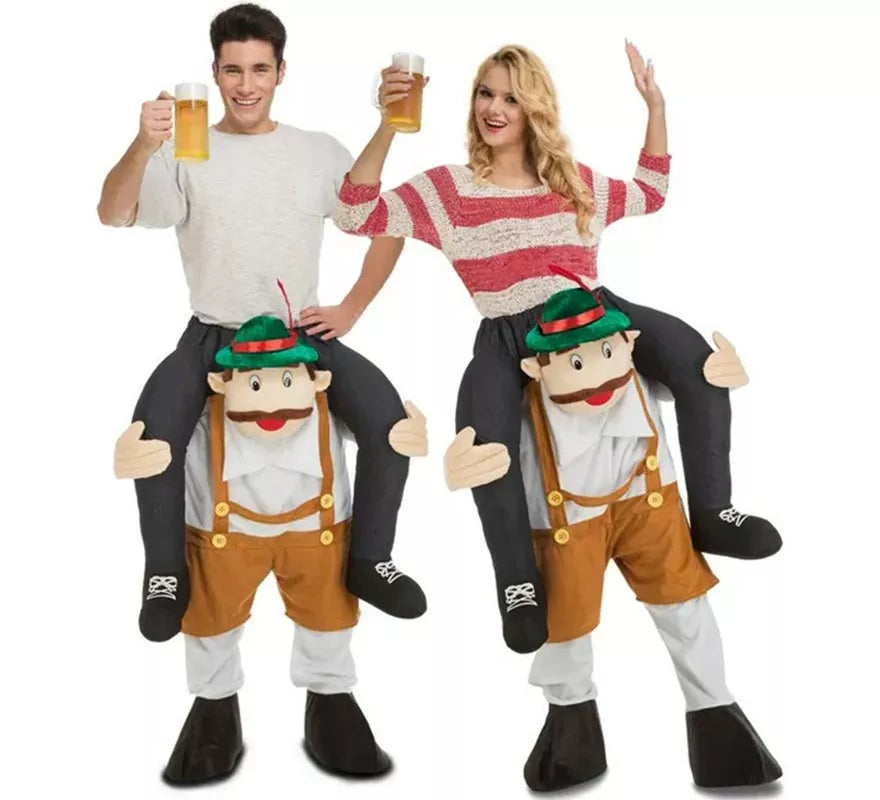 Disfraz de Tirolés Oktoberfest a hombros para adultos