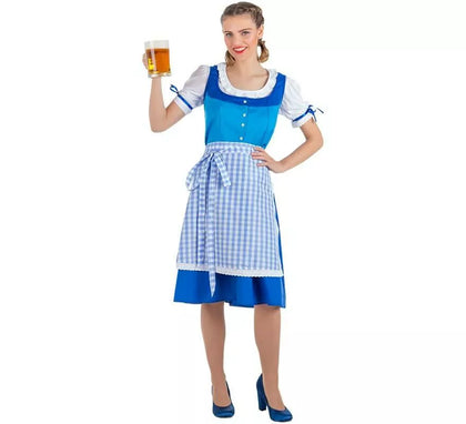 Disfraz de Tirolesa Azul para mujer