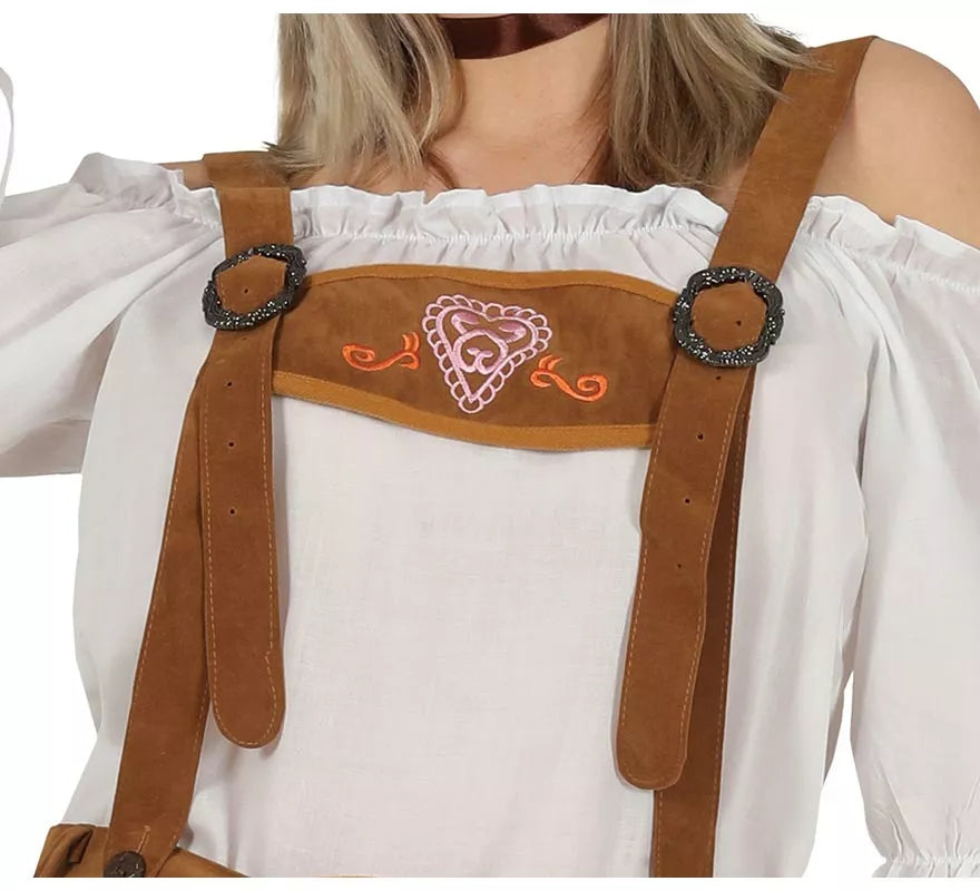 Translation missing: en.Disfraz de Tirolesa marrón para mujer