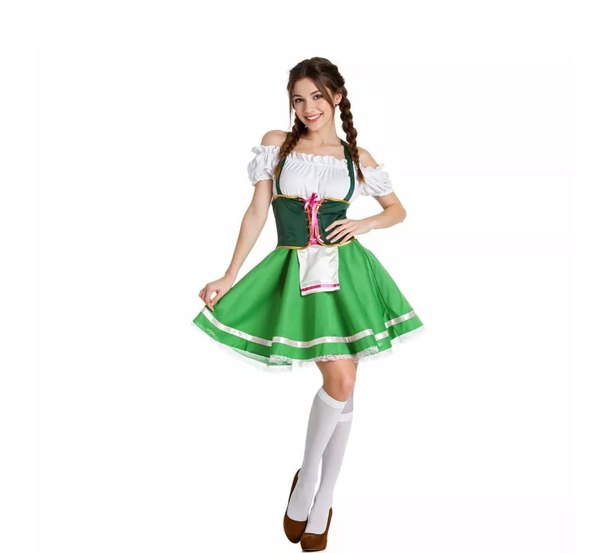 Translation missing: en.Disfraz de Tirolesa Verde para mujer