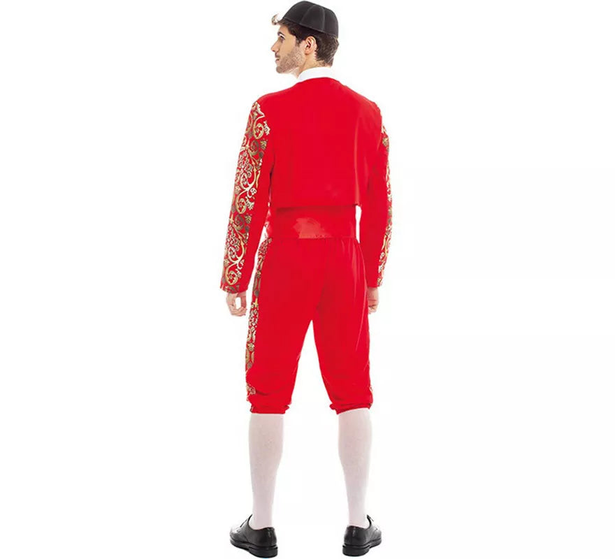 Disfraz de Torero rojo Español para hombre