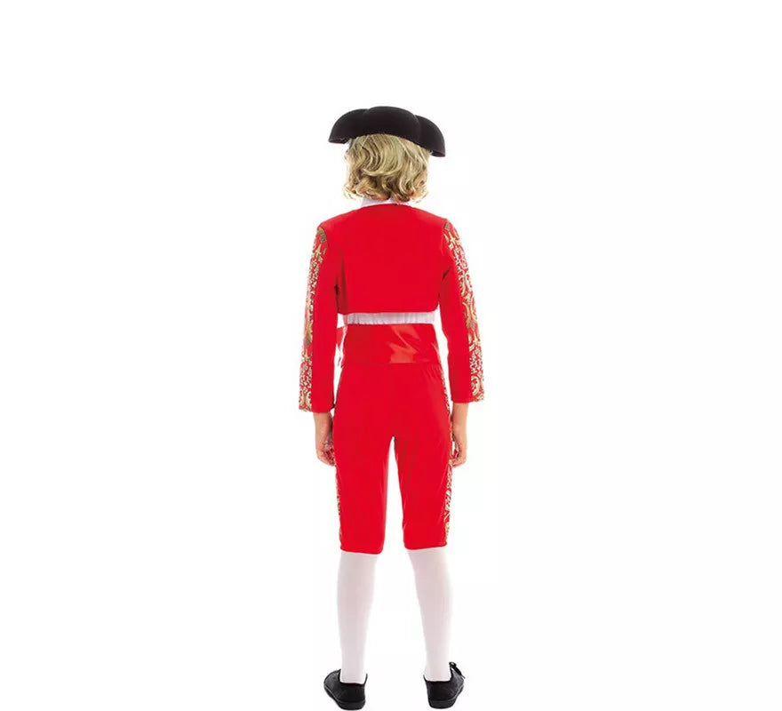 Disfraz de Torero rojo Español para niño