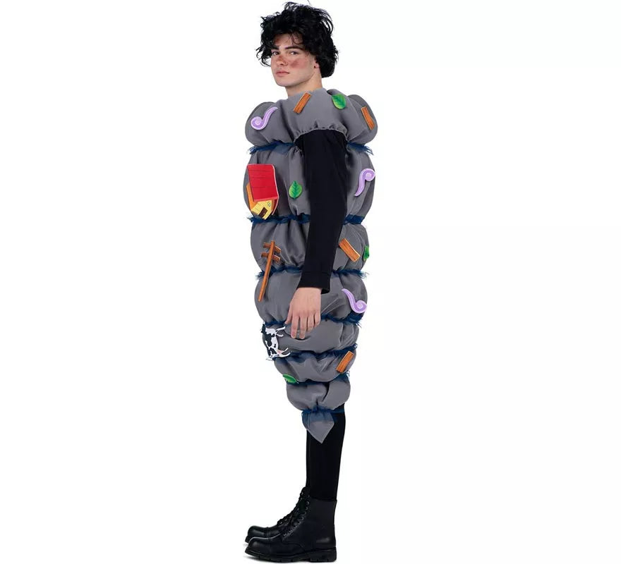 Translation missing: en.Disfraz de Tornado gris con accesorios para adulto