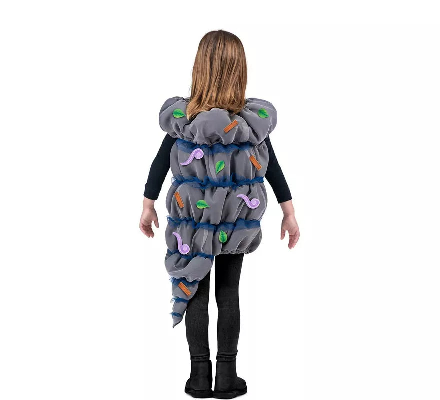 Disfraz de Tornado gris con accesorios para niños
