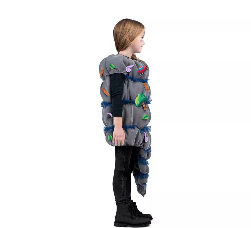 Translation missing: en.Disfraz de Tornado gris con accesorios para niños