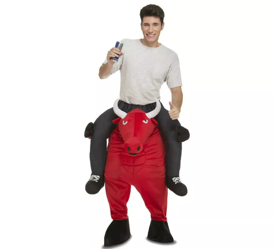 Translation missing: en.Disfraz de Toro Rojo a hombros para adultos