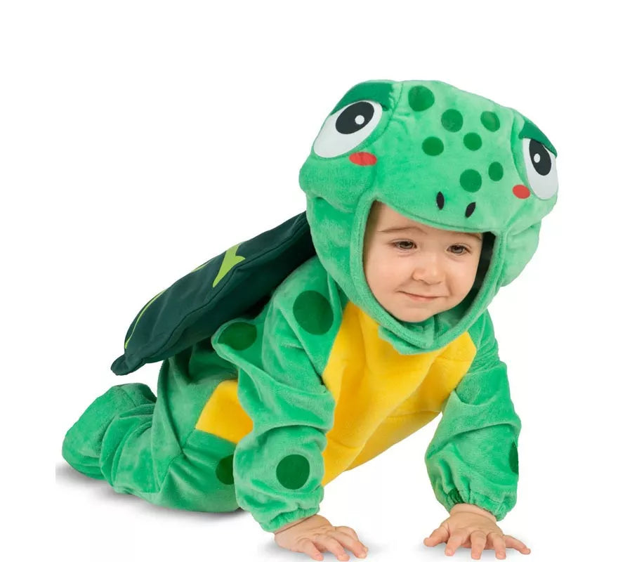Disfraz de Tortuga con gorro y cola para bebé y niños