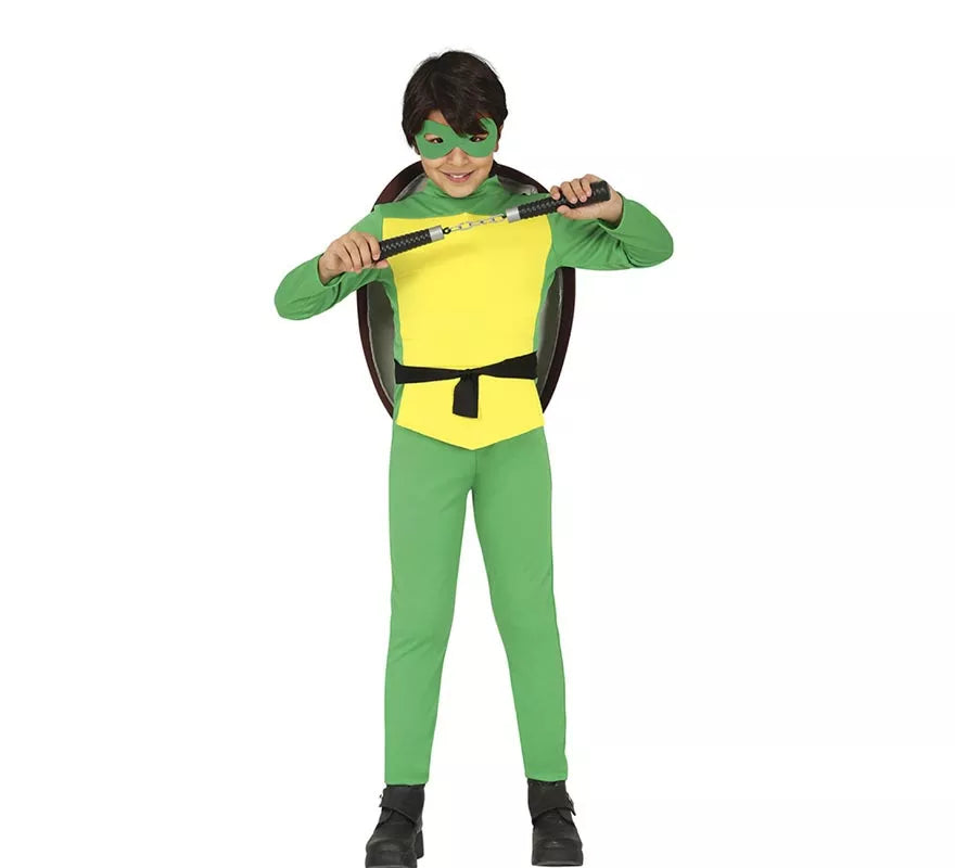 Disfraz de Tortuga de combate con mochila para niños