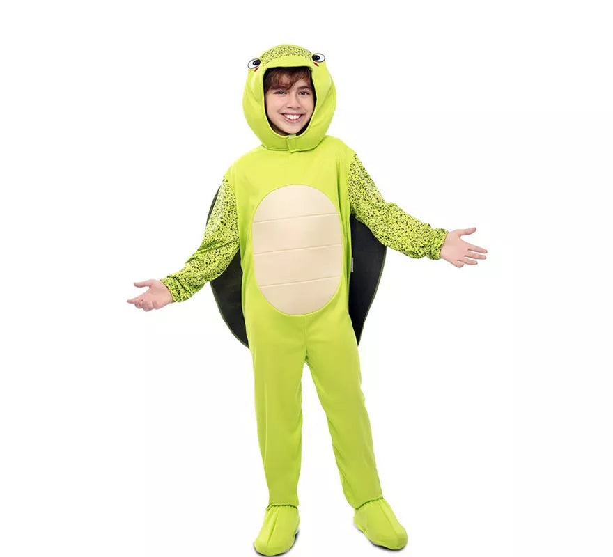 Translation missing: en.Disfraz de Tortuga verde con caparazón para niños